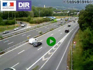 Webcam sur la Nationale 201 à hauteur de la sortie Chambéry-Nord, avant à la jonction entre l'A41 et l'A43, en direction de Lyon