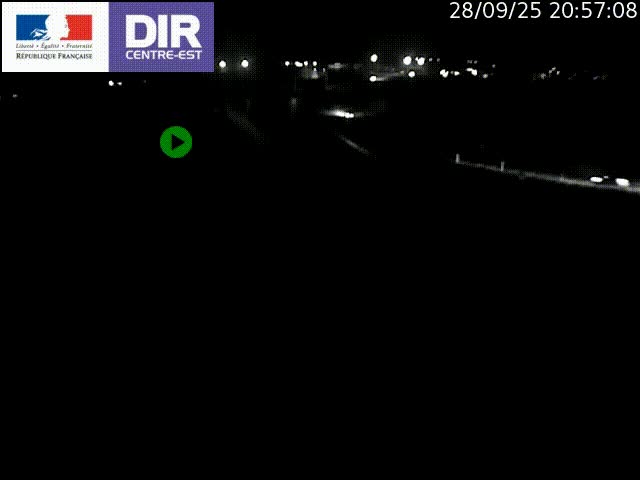 Webcam sur le contournement de Valence, sur la Nationale 7, caméra orientée vers Lyon