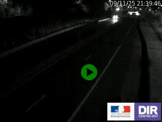 Caméra autoroutière sur l'A47 à hauteur de Givors, a proximité de Lyon. La webcam est orientée vers Lyon
