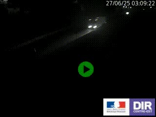 Caméra autoroutière sur l'A47 à hauteur de Givors, a proximité de Lyon. La webcam est orientée vers Lyon