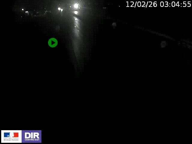 Webcam à Bron sur l'A43 à la jonction avec le boulevard périphérique de Lyon (D383). Vue orientée vers Lyon