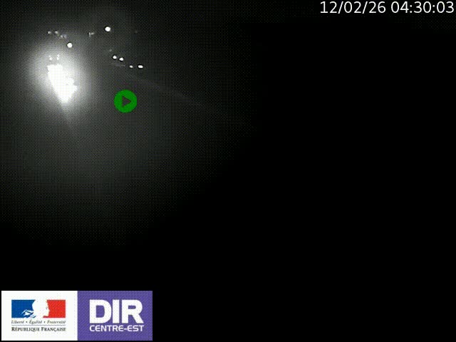 Caméra trafic à la jonction entre l'A46 (Rocade-est de Lyon) et l'A42 à hauteur de Vault-en-Velin en direction de Marseille