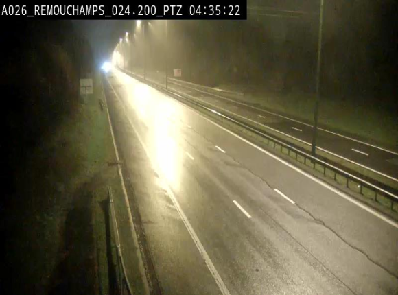 Webcam E25/A26 à Aywalle, à hauteur de Spa. Vue orientée vers Liège