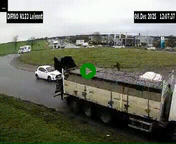 Webcam en périphérie de Chartres sur la N123, à hauteur de Luisant. Vue orientée vers Chartres