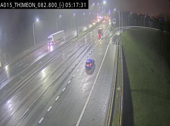 Caméra trafic Belgique - Thiméon - E42, jonction avec A54 (E420) direction La Louvière/Charleroi - BK 82.82