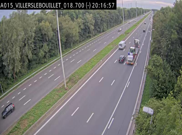 Webcam autoroute Belgique - Villers-le-Bouillet - E42 direction Liège - BK 18.7