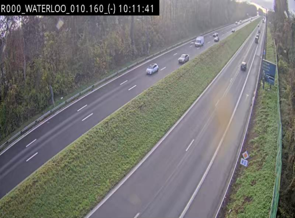 Webcam autoroute Belgique - Waterloo - R0 (ring de Bruxelles) - BK 12.3