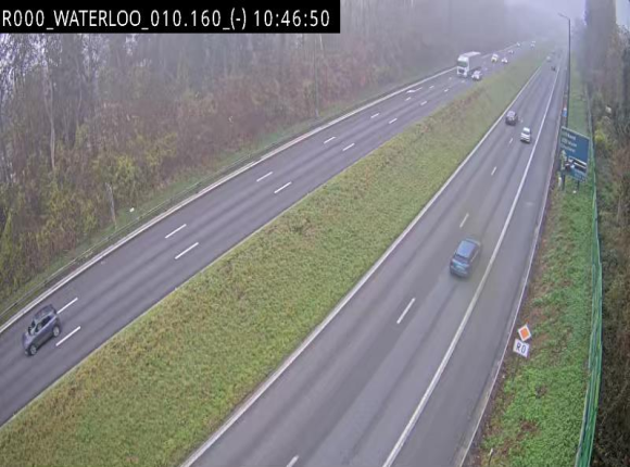 Webcam autoroute Belgique - Waterloo - R0 (ring de Bruxelles) - BK 12.3