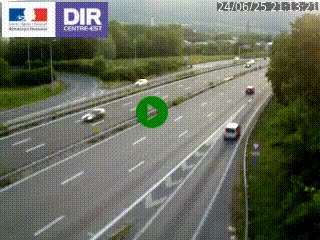 Caméra routière à hauteur de la sortie 15 Chambéry-centre au PK 4,103 en direction d'Albertville