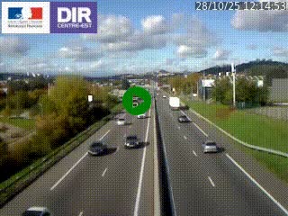 Caméra autoroute à Saint-Etienne (Les Littes) à hauteur du Ikea Saint-Etienne sur l'A72 en direction de Roanne