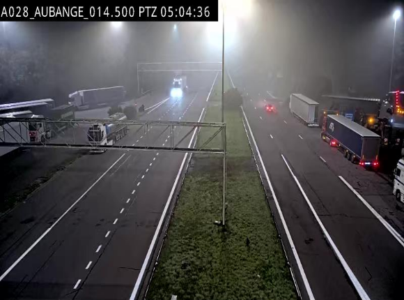 Webcam autoroute Belgique - Aubange - A28 direction Arlon - BK 14