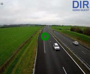 Webcam sur A84 à hauteur de l'échangeur de Poilley avec la N175, au sud d'Avranches
