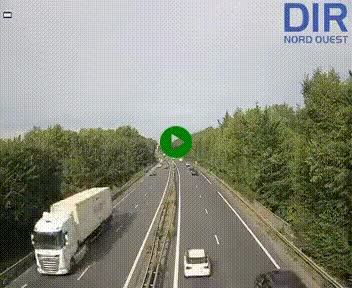 Webcam sur le périphérique de Caen (N814) à l'est de la ville, à Mondeville hauteur de la sortie 2, Presqu'île-Rives de l'Orne, au bout de l'autoroute A13