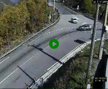 Webcam au carrefour de la croisade, à la jonction entre la N22 et la N320, avant le poste de douane franco-andorrane. Webcam à 1790 mètres d'altitude