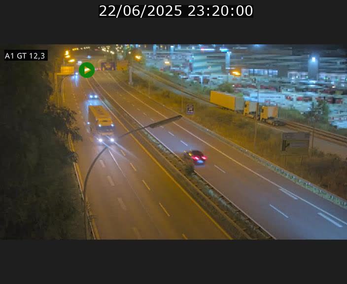 Traffic live webcam Luxembourg Senningerberg - A1 direction Allemagne - BK 12.3