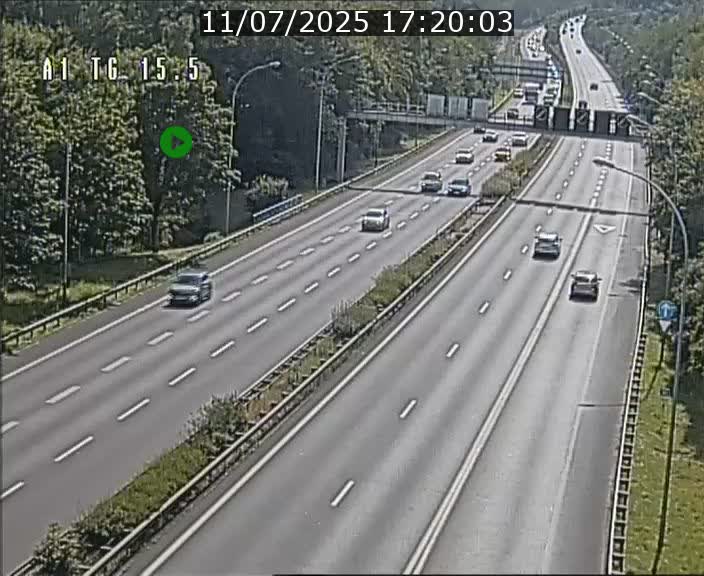 Traffic live webcam Luxembourg Munsbach - A1 direction Luxembourg - BK 15.5