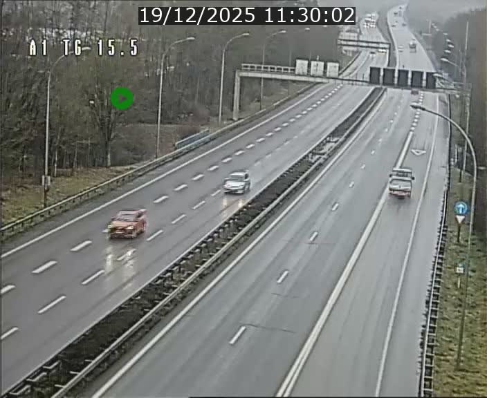 Traffic live webcam Luxembourg Munsbach - A1 direction Luxembourg - BK 15.5