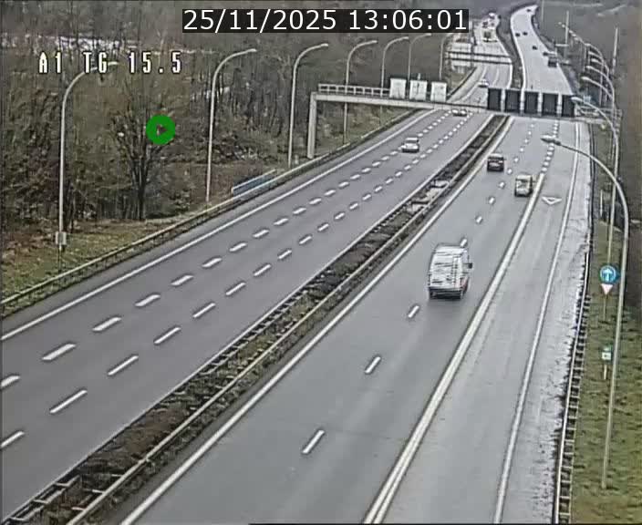 Traffic live webcam Luxembourg Munsbach - A1 direction Luxembourg - BK 15.5