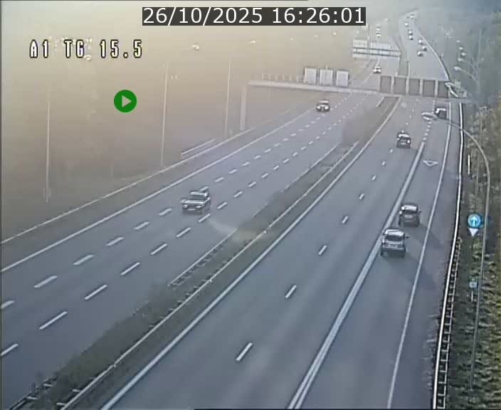 Traffic live webcam Luxembourg Munsbach - A1 direction Luxembourg - BK 15.5