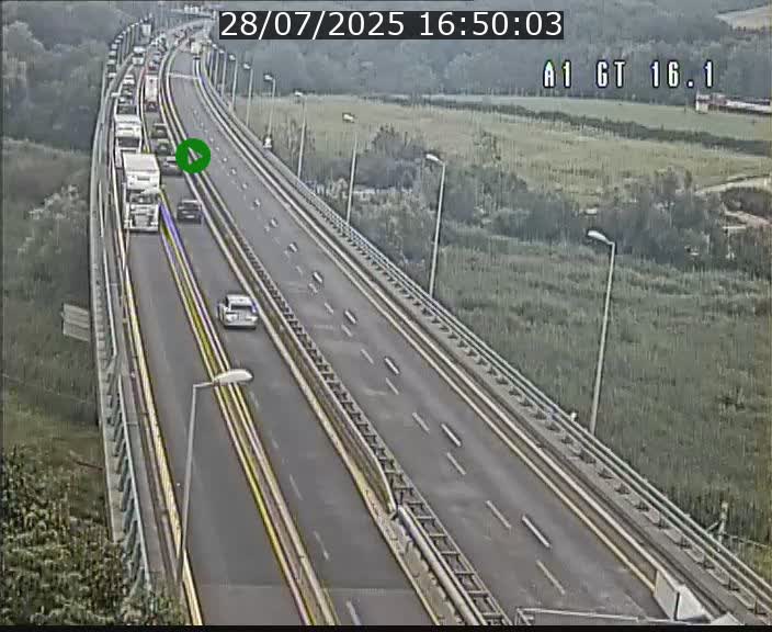 Traffic live webcam Luxembourg Niederanven - A1 direction Allemagne - BK 16.1