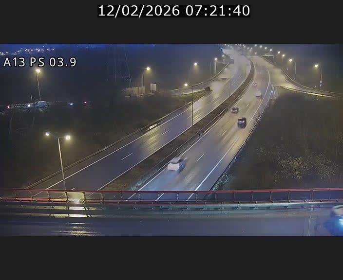 Traffic live webcam Luxembourg Differdange - A13 direction Esch-sur-Alzette - BK 3.9