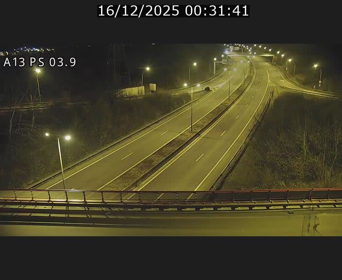 Traffic live webcam Luxembourg Differdange - A13 direction Esch-sur-Alzette - BK 3.9
