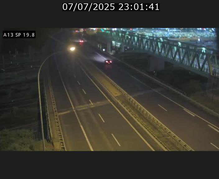 Traffic live webcam Luxembourg Croix de Bettembourg - A13 direction Esch-sur-Alzette - BK 19.8