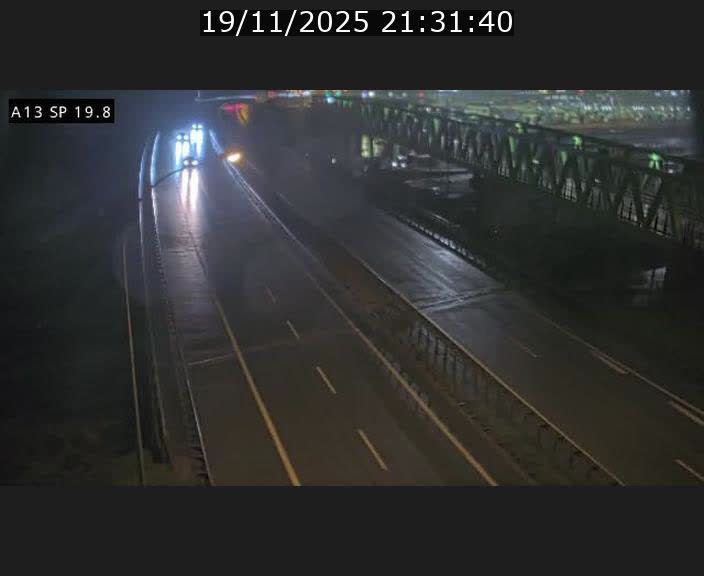 Traffic live webcam Luxembourg Croix de Bettembourg - A13 direction Esch-sur-Alzette - BK 19.8