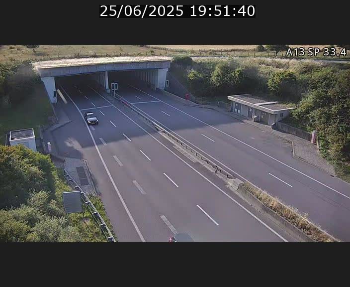 Webcam trafic sur A13 à hauteur d'Altwies en direction de Mondorf-les-bains et en provenance de l'Allemagne
