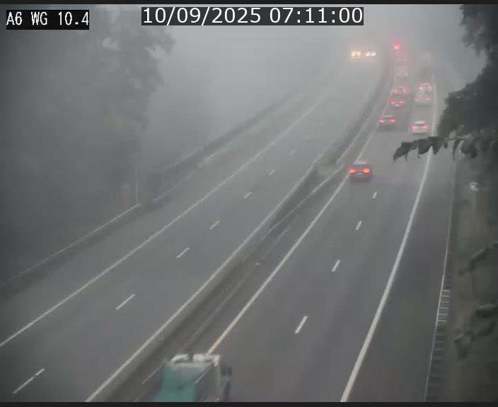 Traffic live webcam Luxembourg Mamer - A6 - BK 10.4 - direction Luxembourg/France/Allemagne