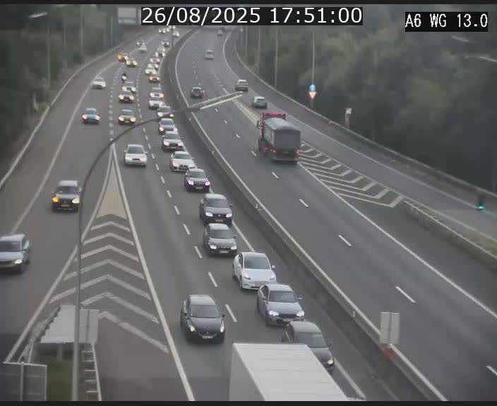 Traffic live webcam Luxembourg Mamer - A6 - BK 13 - direction Luxembourg/France/Allemagne