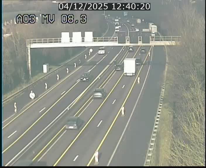 Webcam Autoroute après la Croix de Bettembourg en direction de Luxembourg sur l'A3