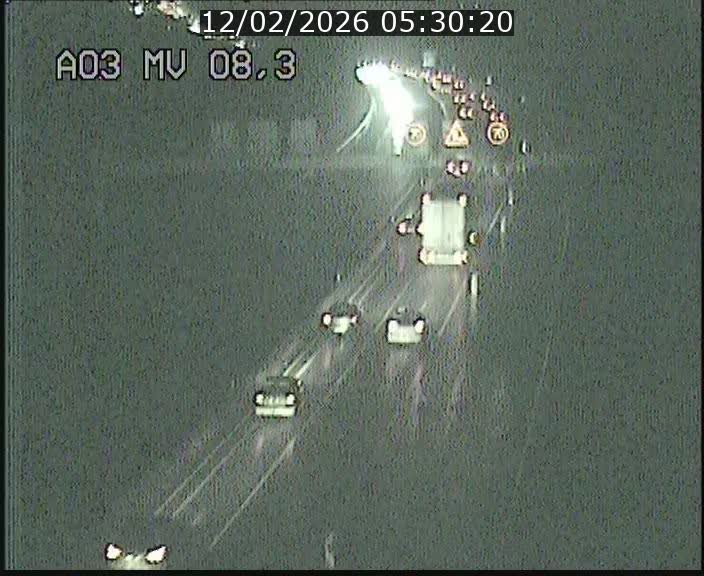 Webcam Autoroute après la Croix de Bettembourg en direction de Luxembourg sur l'A3