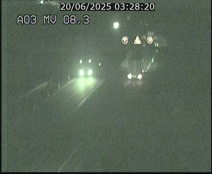 Webcam Autoroute après la Croix de Bettembourg en direction de Luxembourg sur l'A3