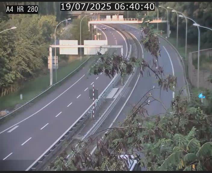 Webcam traffic A4 Luxembourg - BK 0.2 - P+R Bouillon (direction Luxembourg)