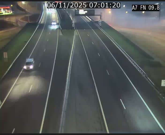 Caméra trafic Luxembourg - A7, Tunnel Gousselerbierg, sortie sud, direction rond-point Lorentzweiler (BK 9.9)
