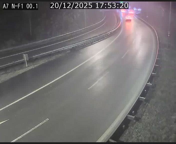 Webcam autoroute Luxembourg A7 située dans la sortie 1 Waldhof, vers la N11, avant le Tunnel Stafelter