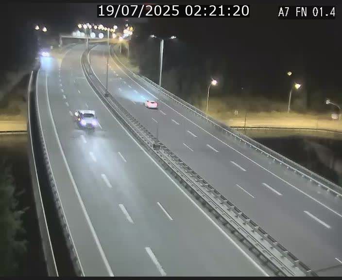 Caméra autoroute Luxembourg A7 - Tunnel Stafelter - direction Echangeur Grünewald