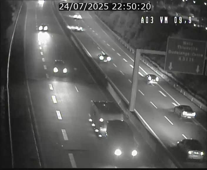 Webcam Autoroute à la Croix de Bettembourg - A3 - BK 9.9 - direction France