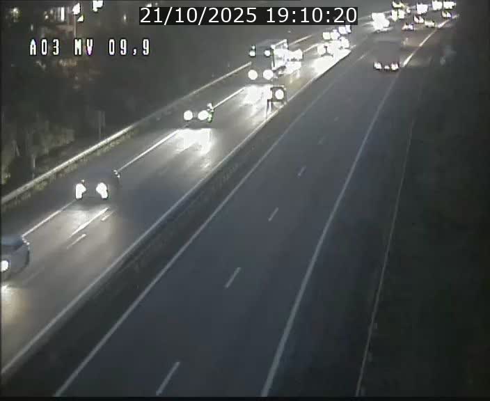 Webcam Autoroute à la Croix de Bettembourg - A3 - BK 9.9 - direction Luxembourg-Ville