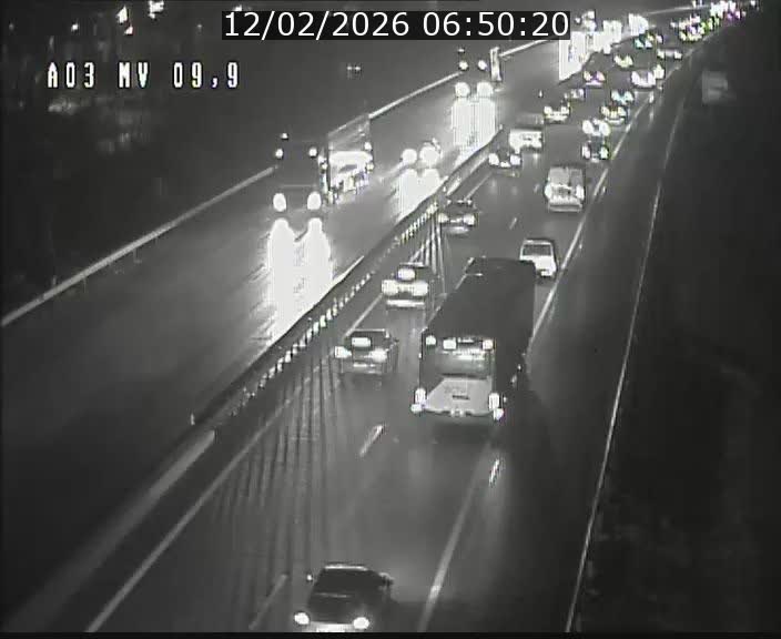 Webcam Autoroute à la Croix de Bettembourg - A3 - BK 9.9 - direction Luxembourg-Ville