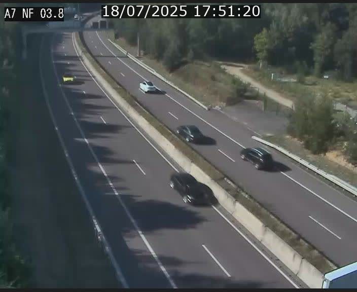 Webcam autoroute A7 au Luxembourg à la sortie du Tunnel Stafelter vers le Nord