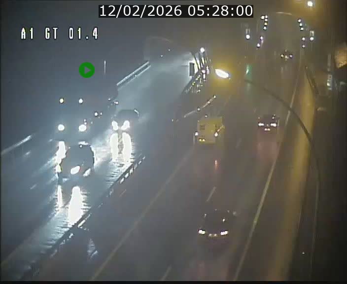 Traffic live webcam Luxembourg Hesperange - A1 direction Kirchberg - BK 1.4
