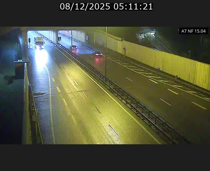 Caméra trafic Luxembourg - A7, Tunnel Mersch, entrée sud, direction Ettelbruck