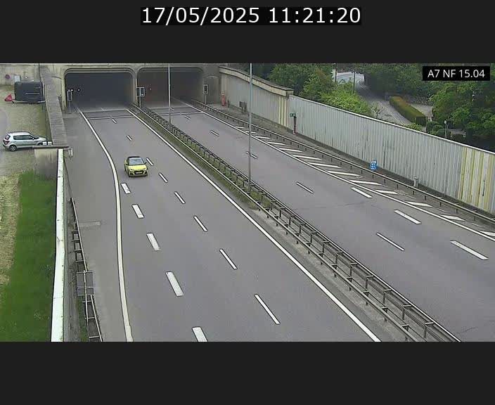Caméra trafic Luxembourg - A7, Tunnel Mersch, entrée sud, direction Ettelbruck