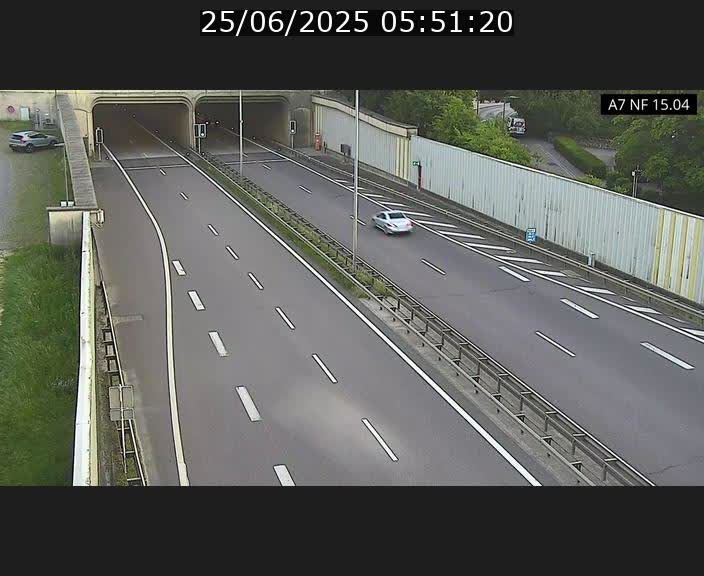 Caméra trafic Luxembourg - A7, Tunnel Mersch, entrée sud, direction Ettelbruck