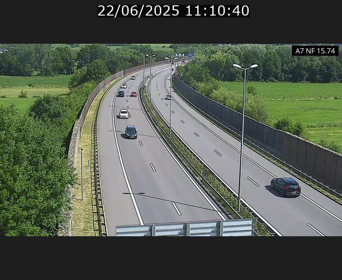 Caméra trafic Luxembourg - A7, Tunnel Mersch, entrée nord, direction Lorentzweiler