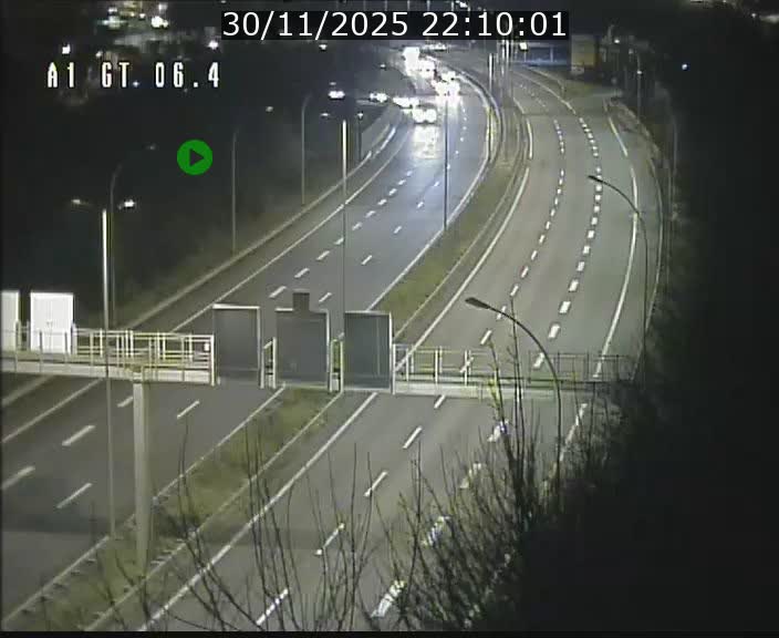 Traffic live webcam Luxembourg Hamm - A1 direction Sandweiler - BK 6.4