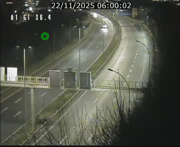 Traffic live webcam Luxembourg Hamm - A1 direction Sandweiler - BK 6.4