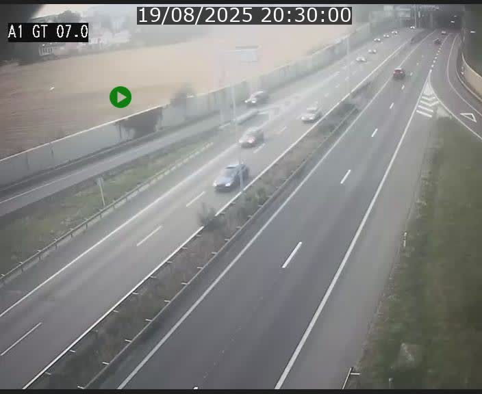 Traffic live webcam Luxembourg Cents - A1 direction Kirchberg - BK 7